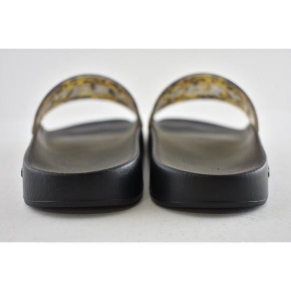 Givenchy Marble Effect Black Yellow Logo Slide On Pool Sandal Flip Flop Flat 35 - Picture 11 of 12